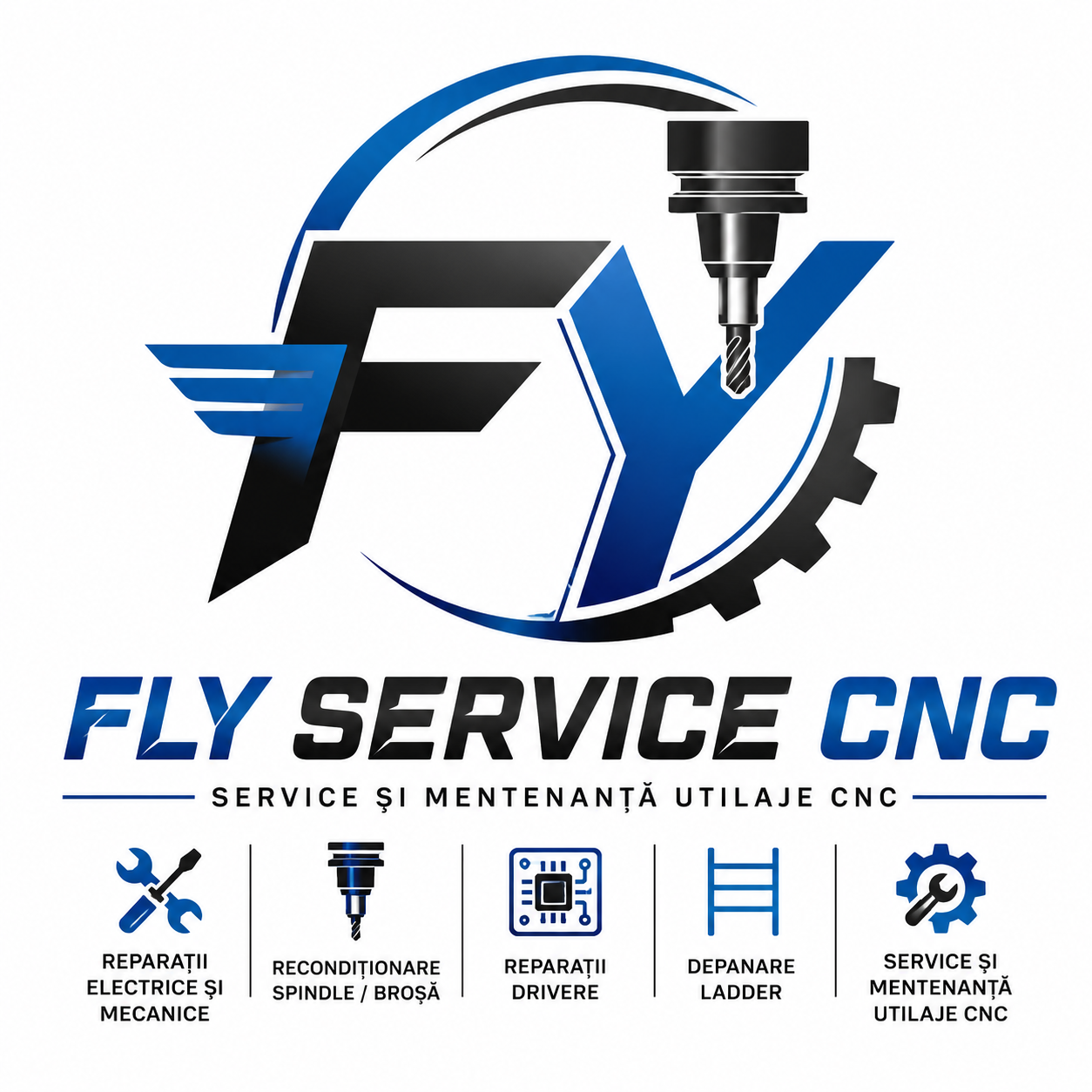 Fly Service CNC Logo